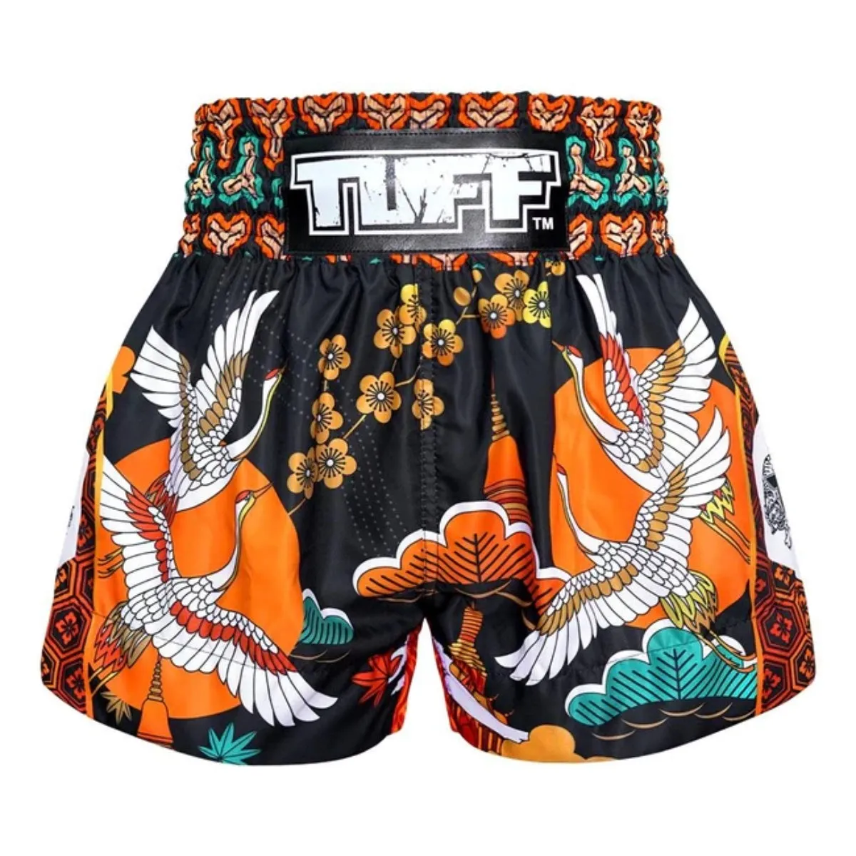 TUFF Sport MS652 Autumn Sunray Muay Thai Shorts Black