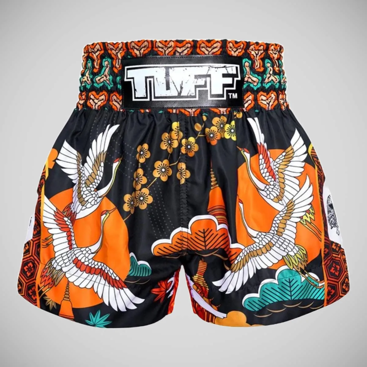 TUFF Sport MS652 Autumn Sunray Muay Thai Shorts Black