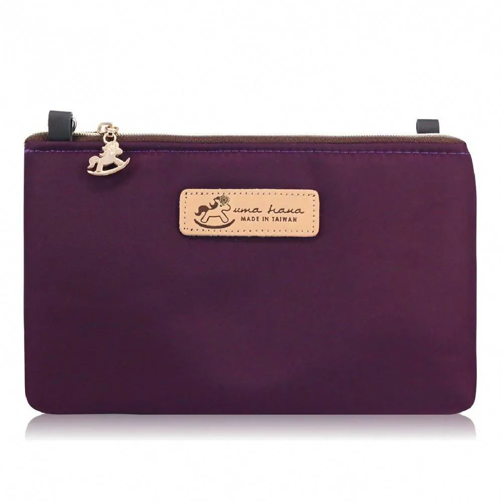 Uma hana Premium Monochrome Waterproof Sling Bag Purple