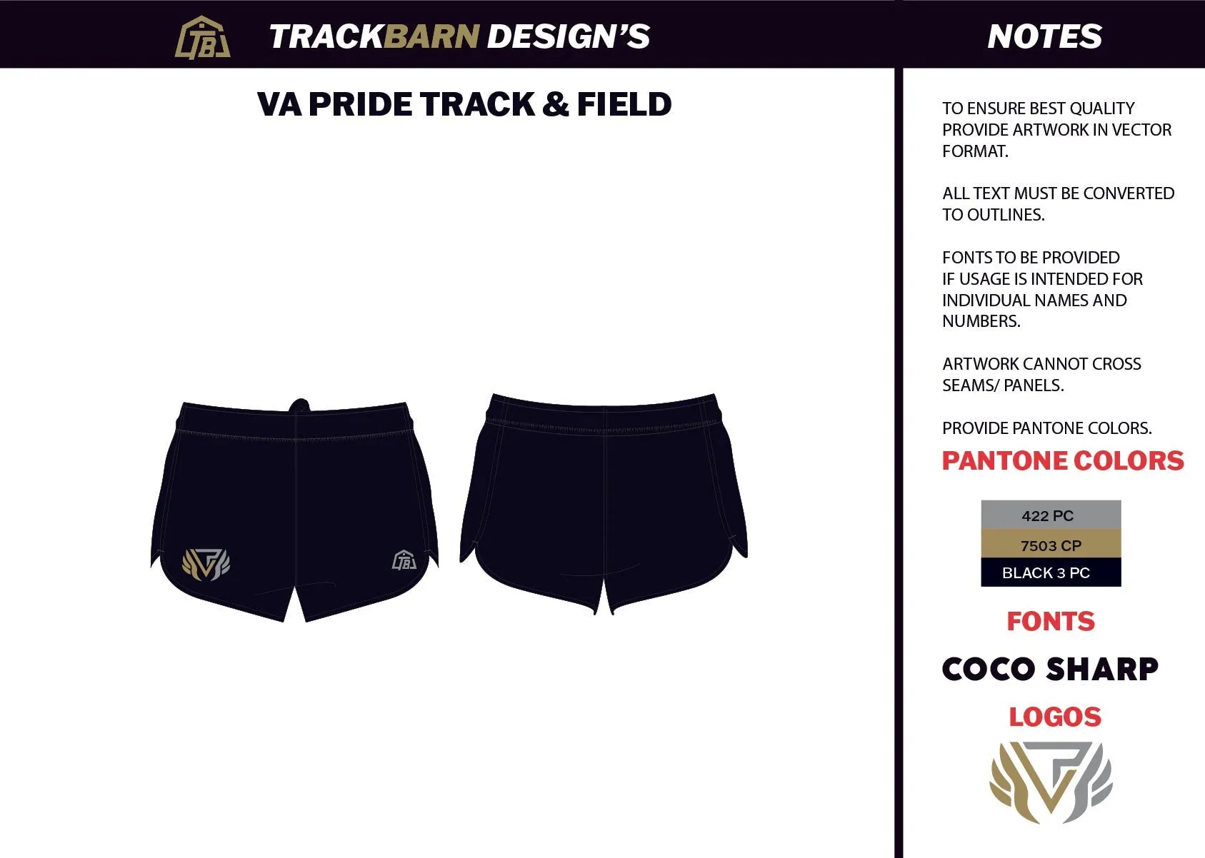 VA-Pride- Mens Split Track Short