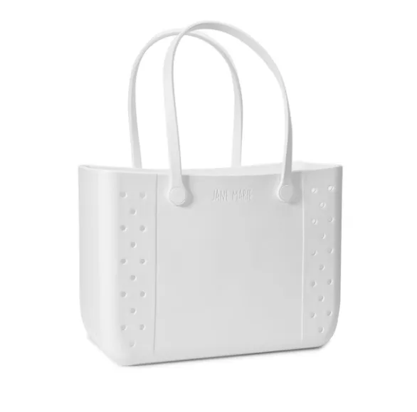 White Linen Medium Multi Purpose Tote