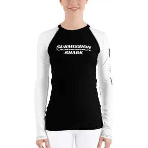 White SS Premium Standard ~ Women's Rash Guard