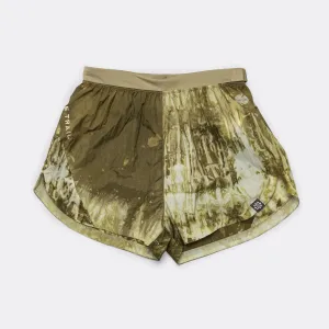 Womens Mid-Rise 3" Short - Neutral Olive/Luminous Green